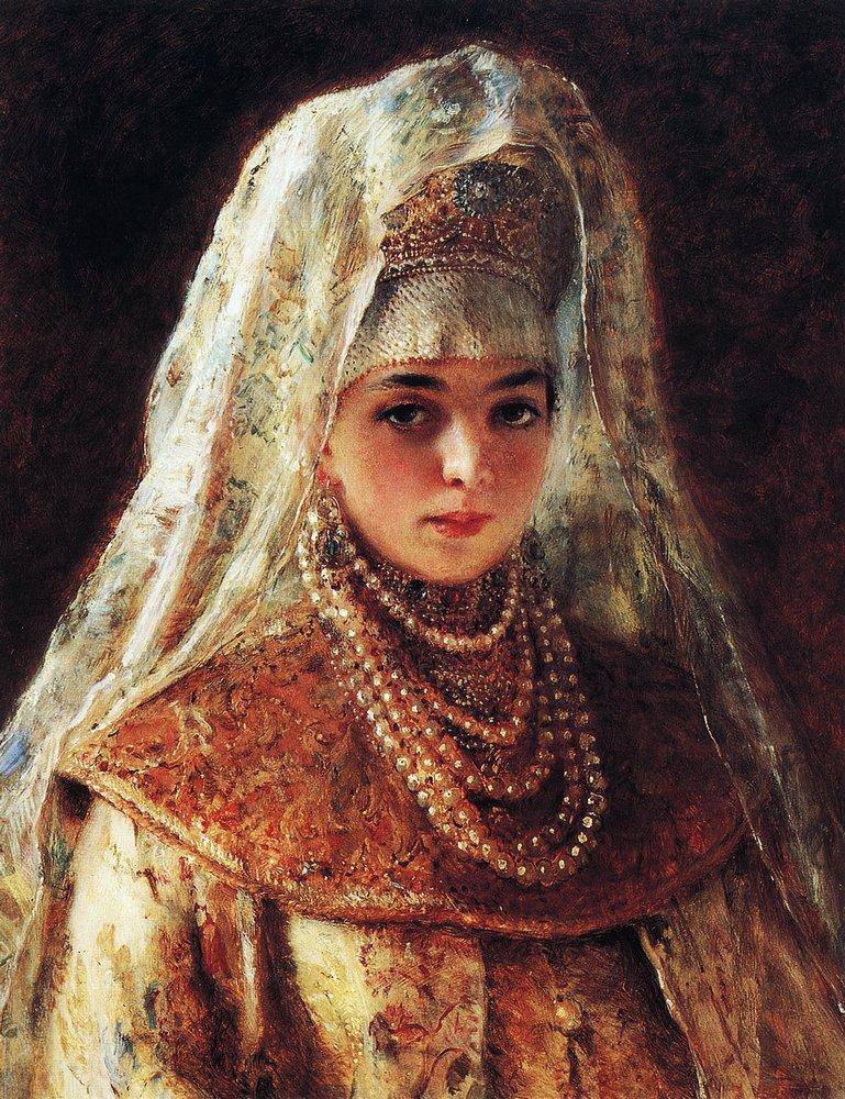the girl in the headdress